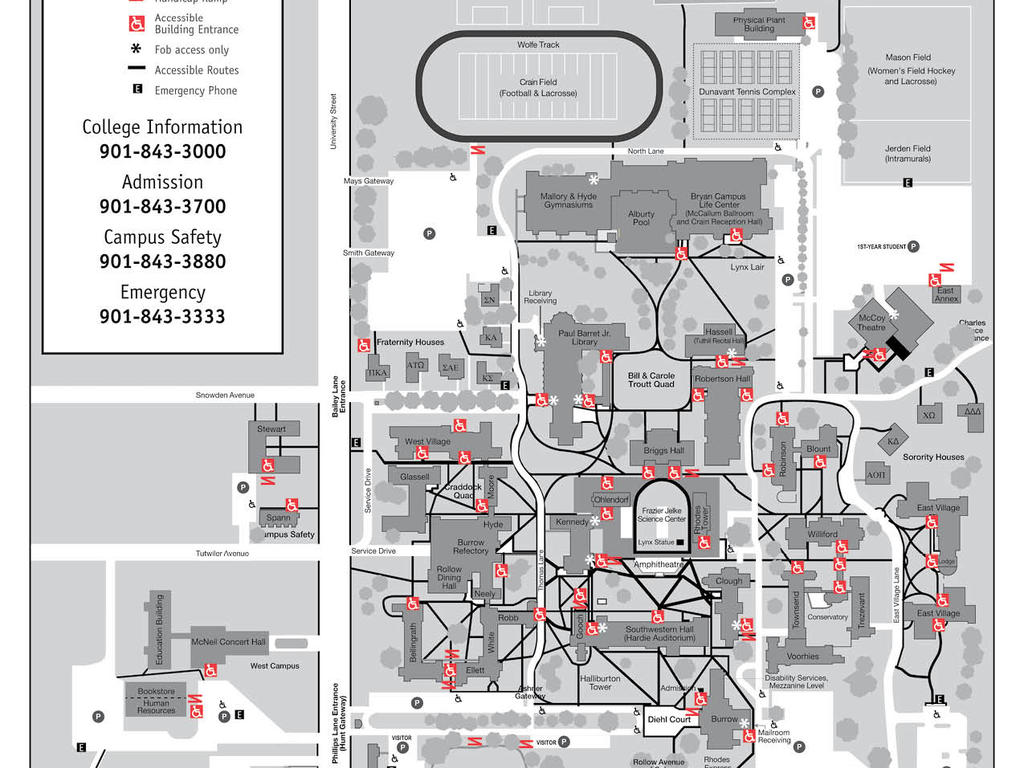 Rhodes State College Campus Map - Map